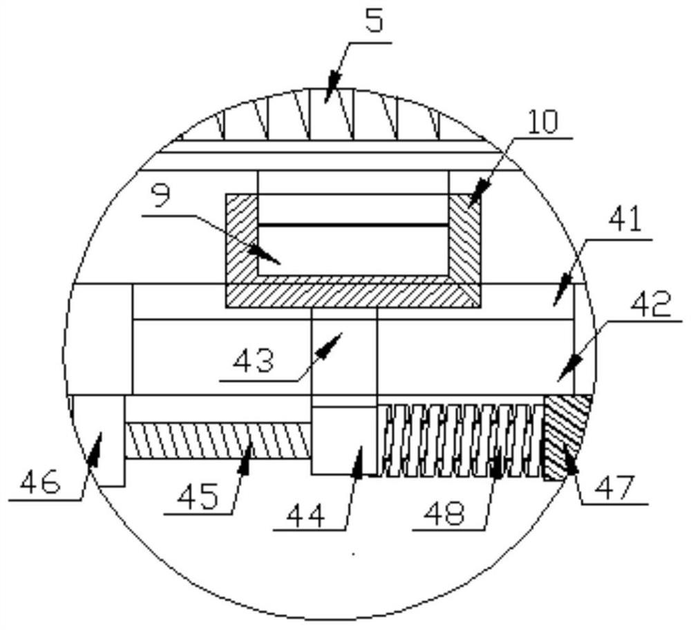 A bucket wheel speed measuring detection distance automatic adjustment device