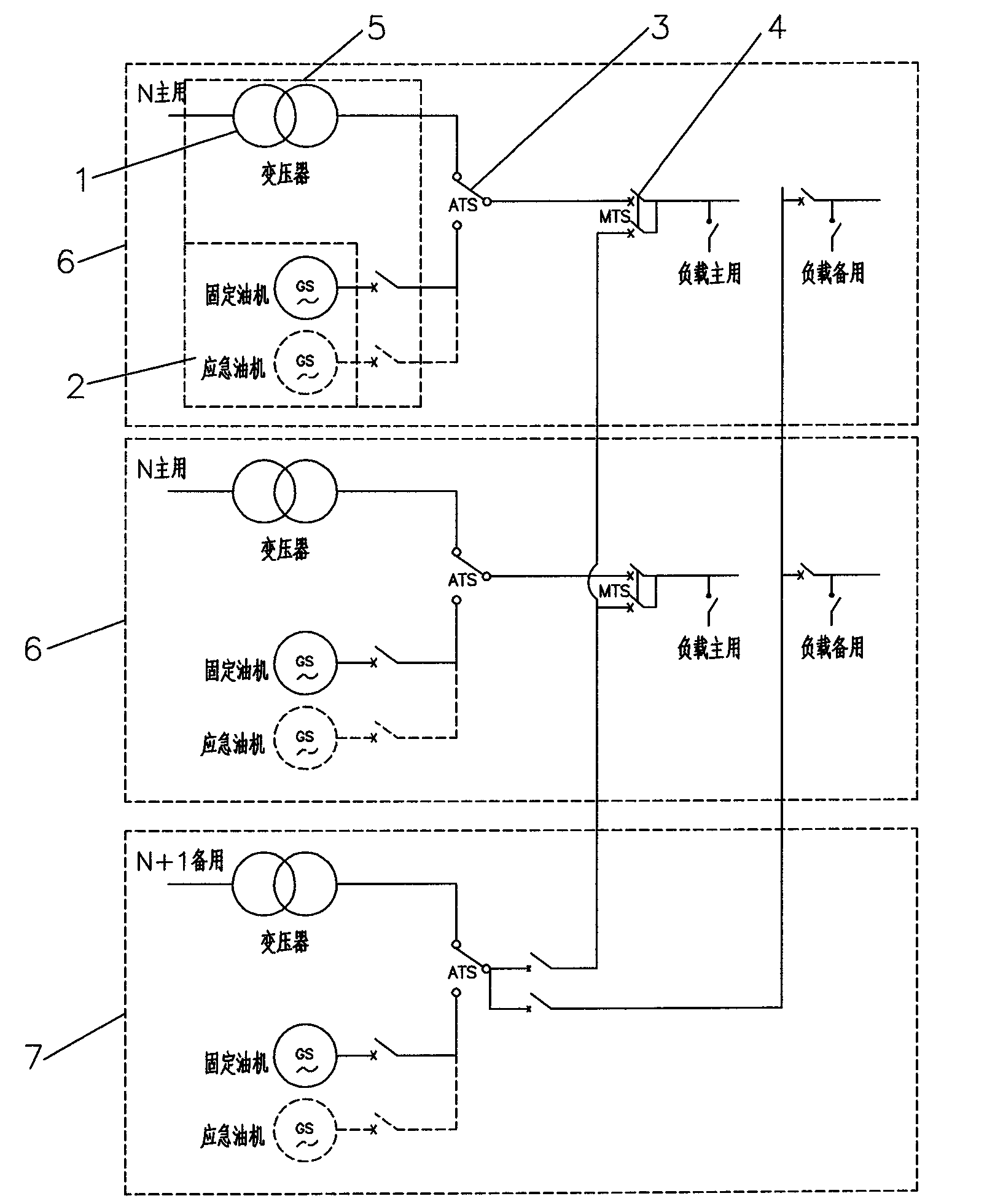 Method and device for modular configuration of low-voltage power distribution system