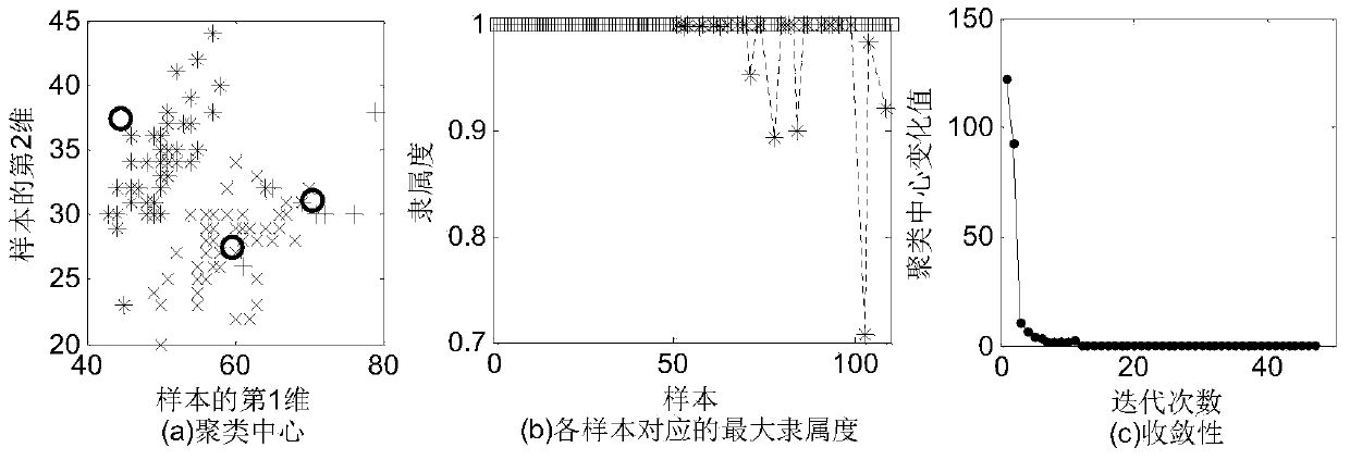 Cluster-feature-weighted fuzzy compact scattering and clustering method