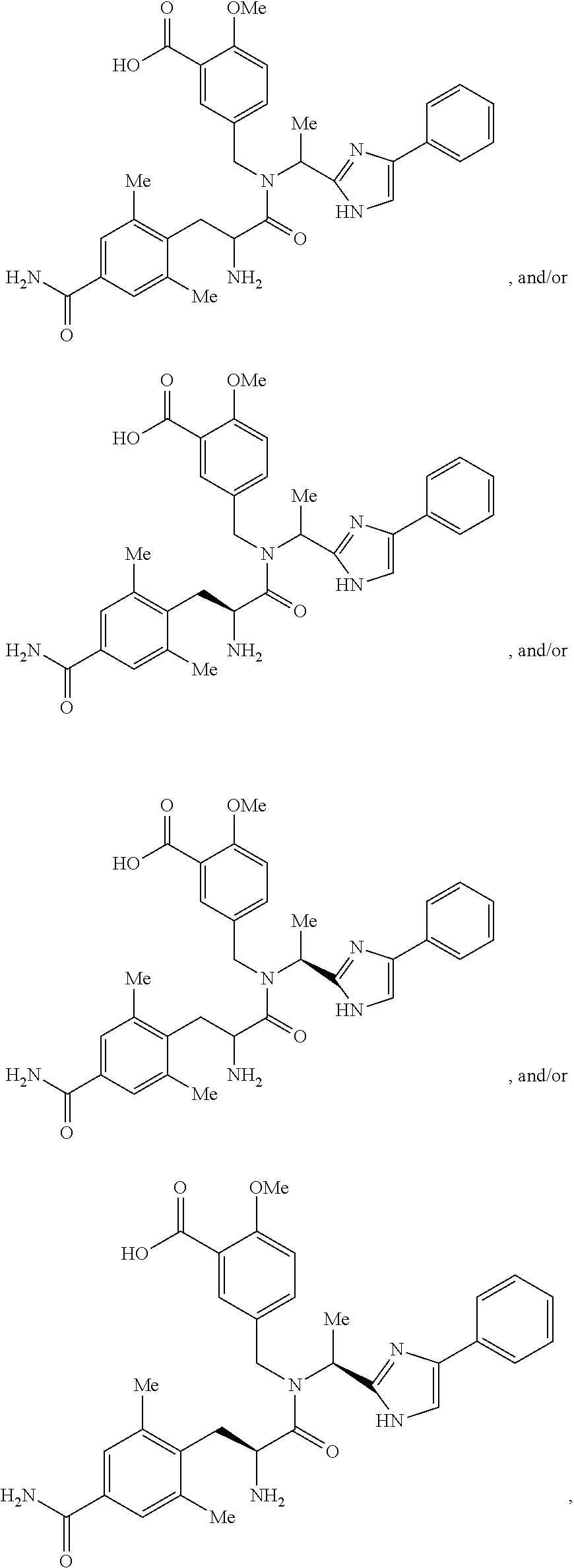 Opioid receptor modulator dosage formulations