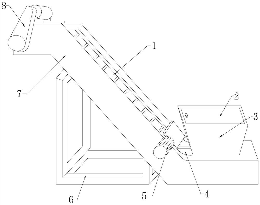 Automatic feeding device for tea processing