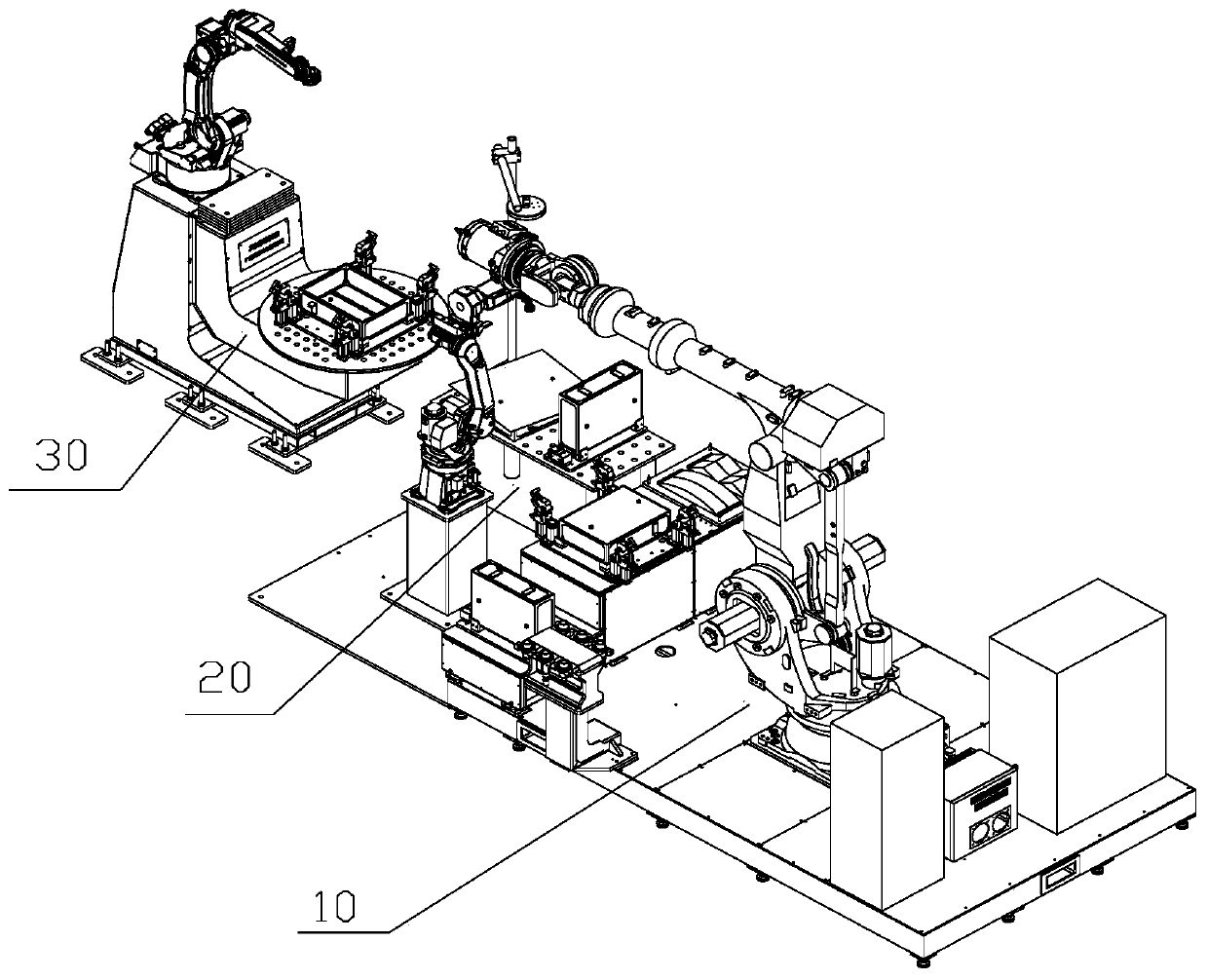 System suitable for integrating friction stir welding and MIG welding of lightweight materials