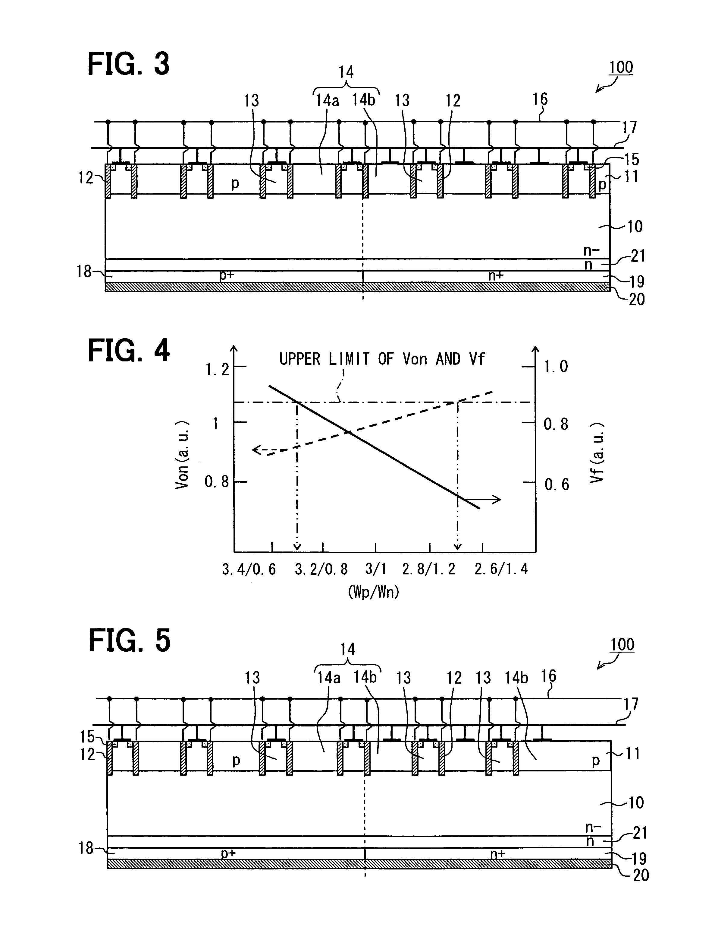 Semiconductor device having IGBT and FWD on same substrate