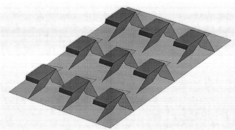 Novel three-dimensional broadband super-light wave-absorbing material and designing method thereof