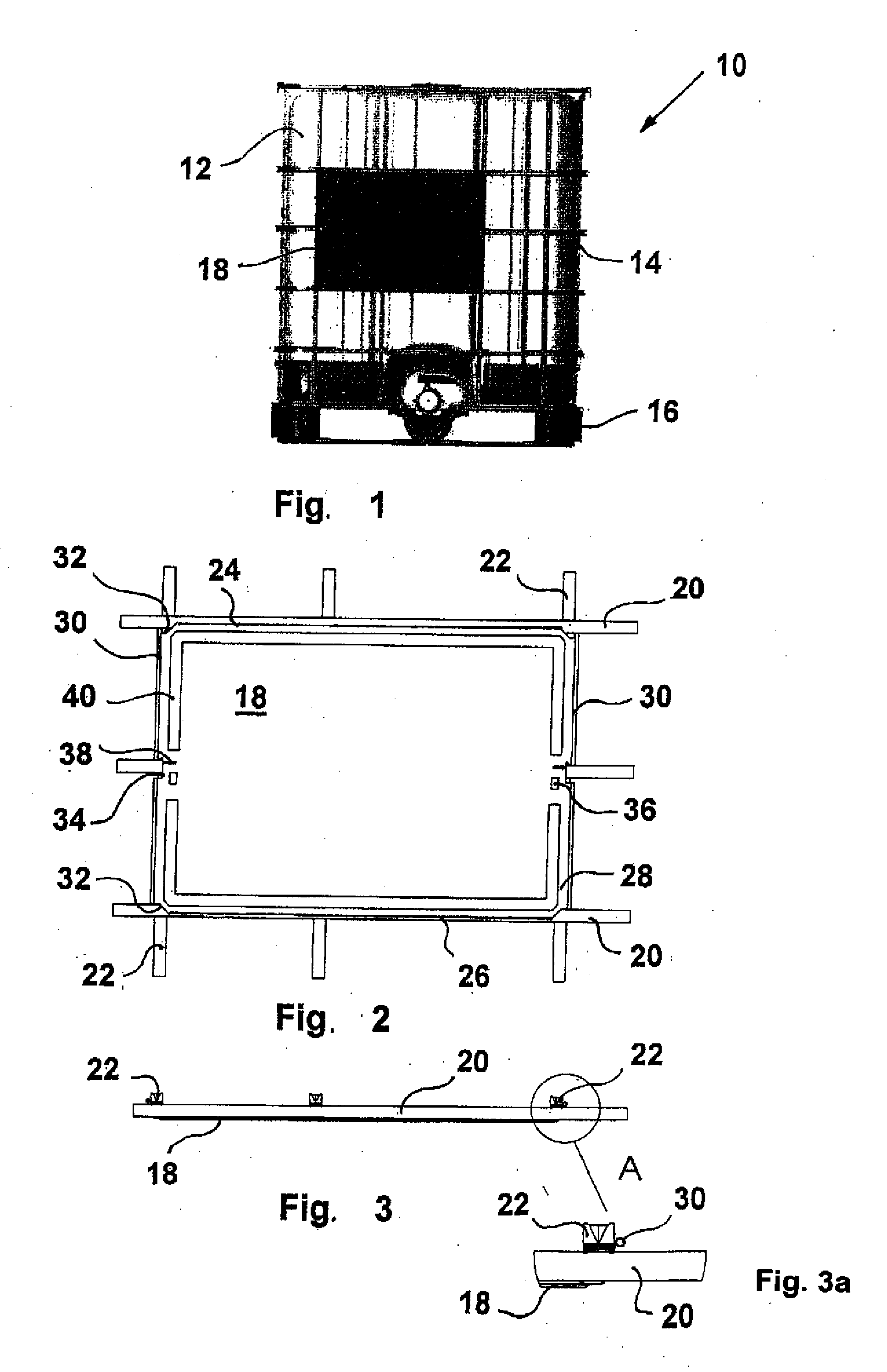 Identification plate for pallet container, and method of attaching an identification plate to a pallet container