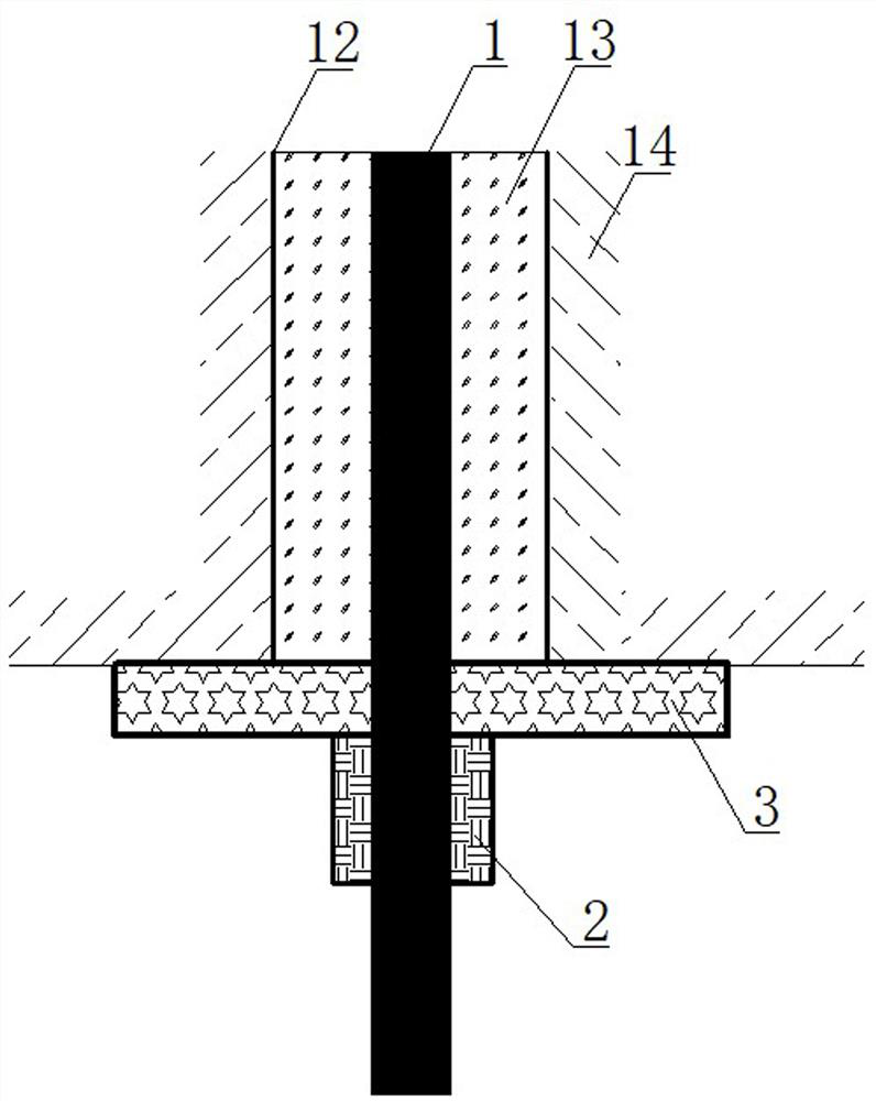 Stope point column supporting, reinforcing and recovering method