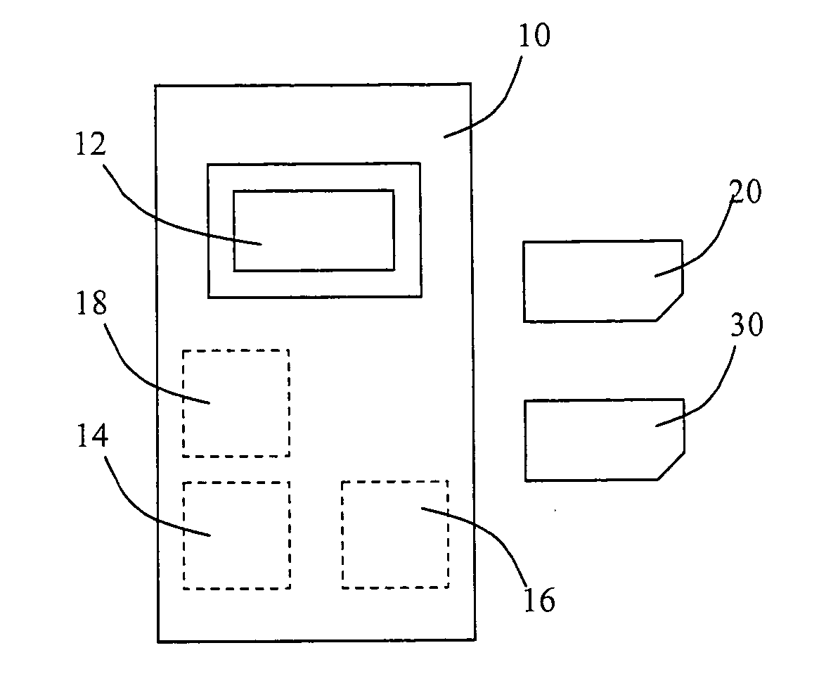 Portable telecommunications apparatus