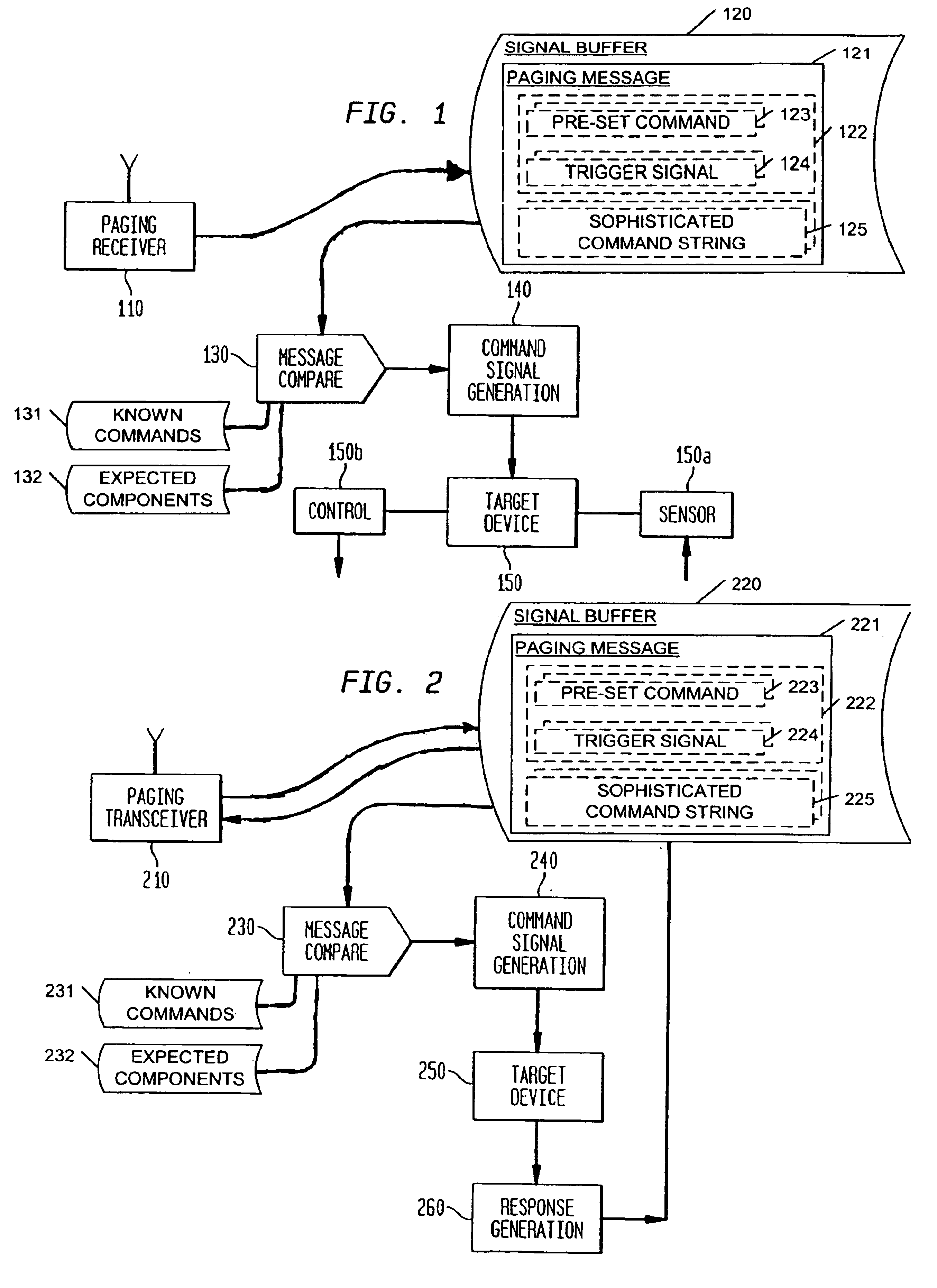 Using paging or satellite paging to trigger remote devices