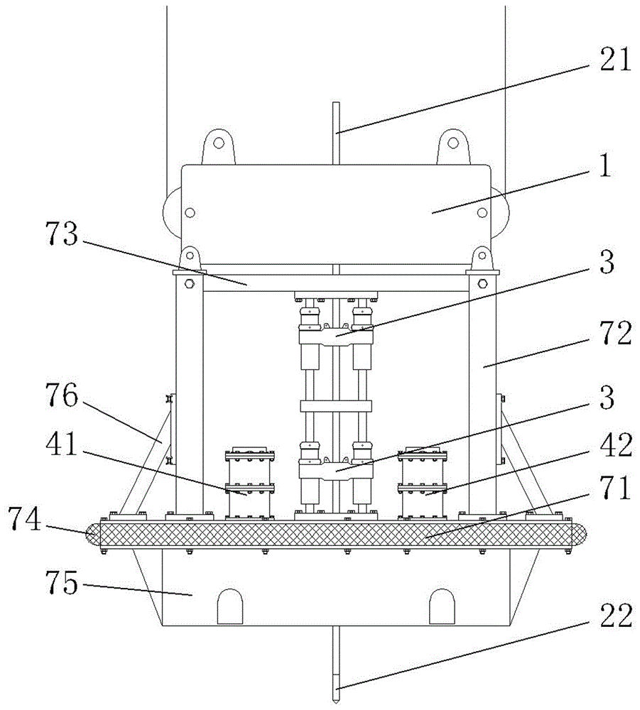 Submarine marine static sounding machine