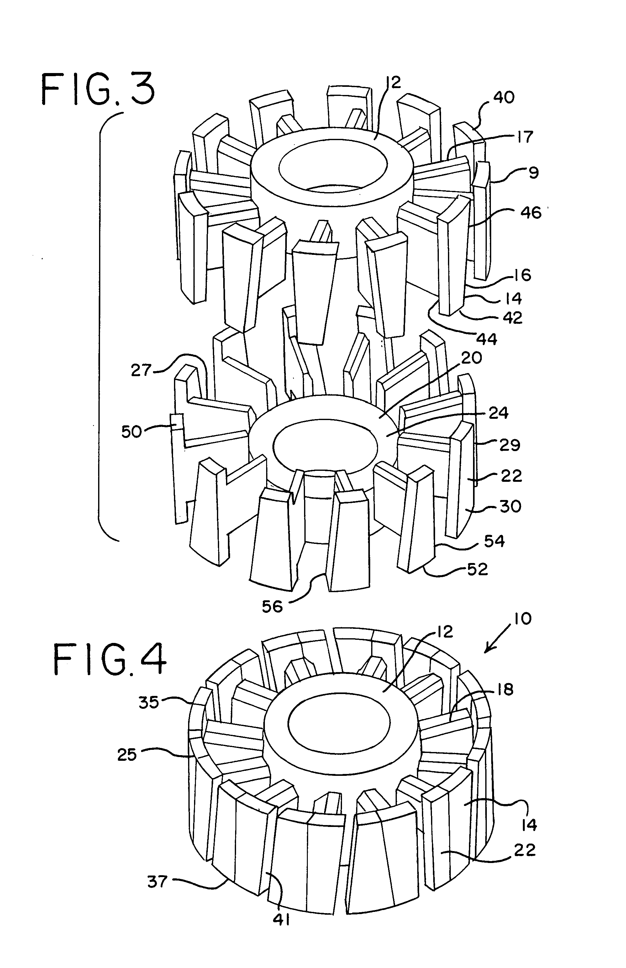 Magnetic powder metal composite core for electrical machines