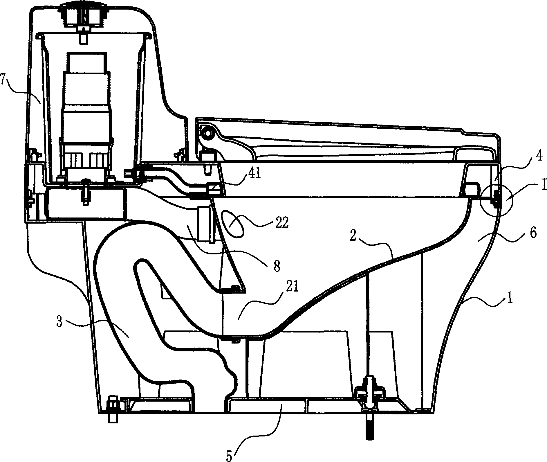 Full plastic closestool