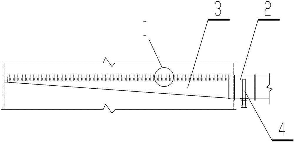 Pyrolysis gas conveying and spraying structure