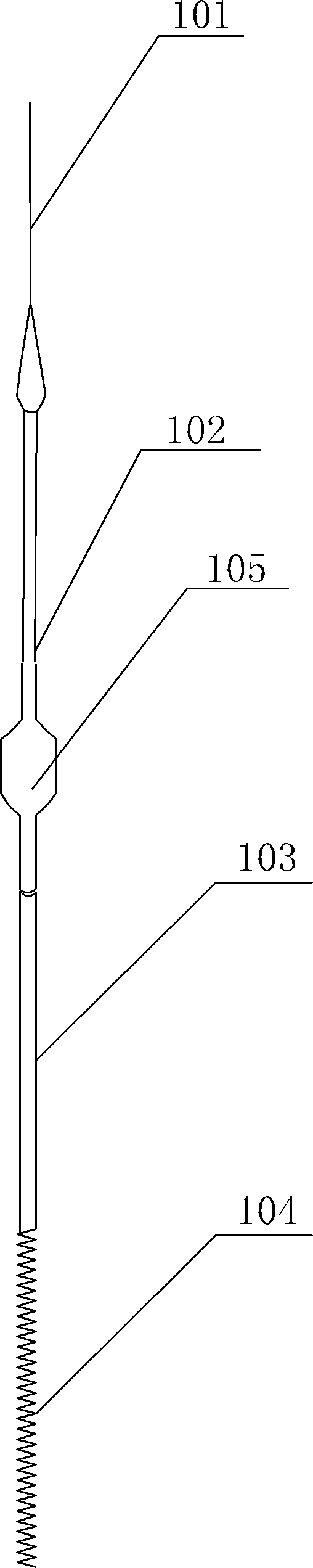 Through silk thread installing mechanism on through silk thread spring testing device