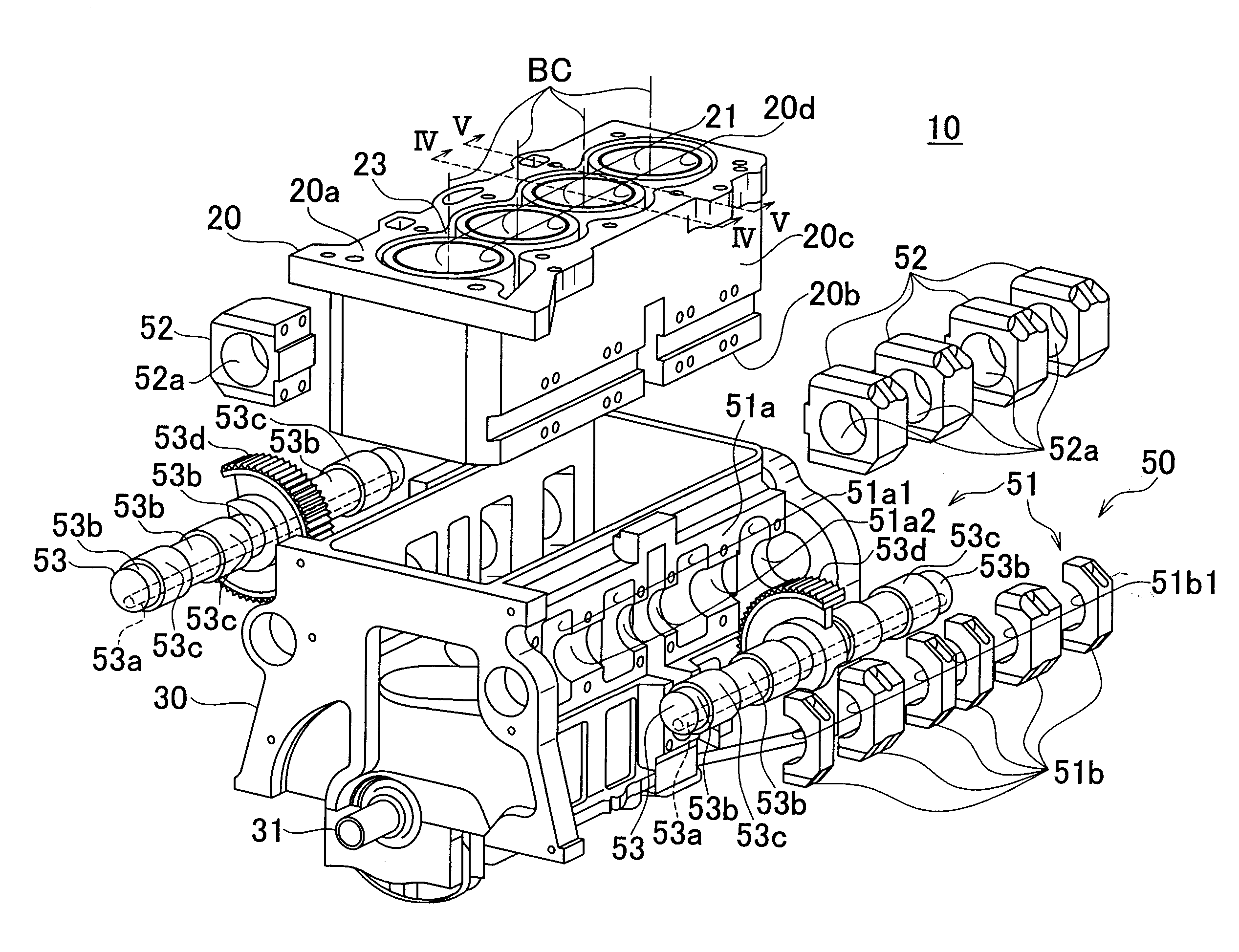 Variable compression ratio internal combustion engine