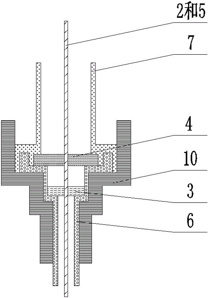 A low-temperature liquid temperature and pressure measurement lead wire device