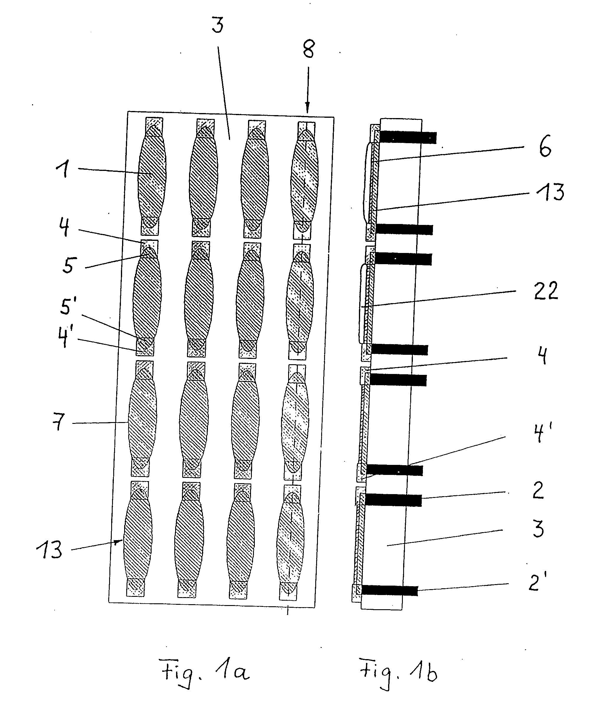 Analysis arrray comprising heatable electrodes, and methods for chemical and biochemical analysis