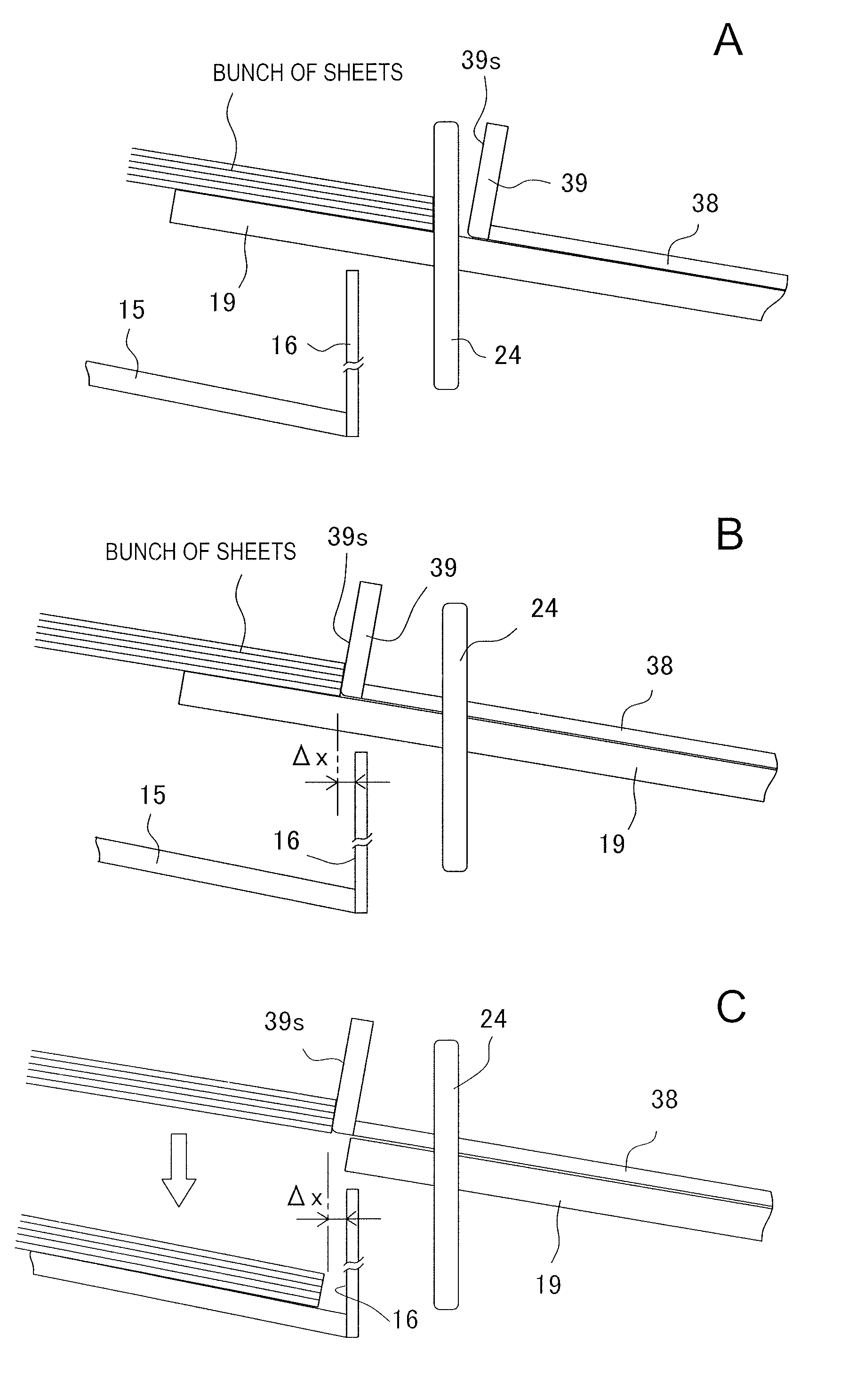 Sheet storage apparatus and image formation system using the apparatus