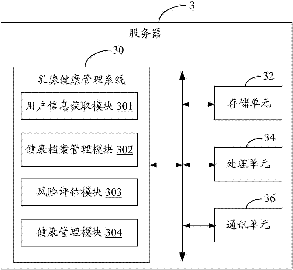 Breast health management system and breast health management method