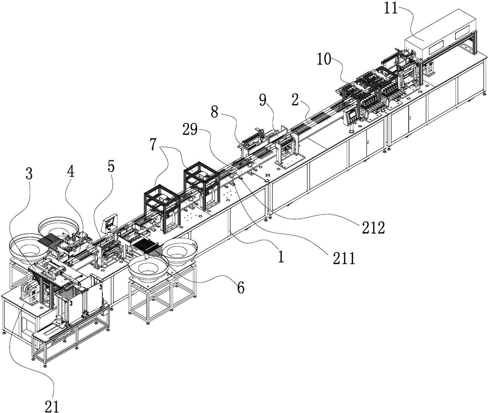 Vein needle conduit assembling machine