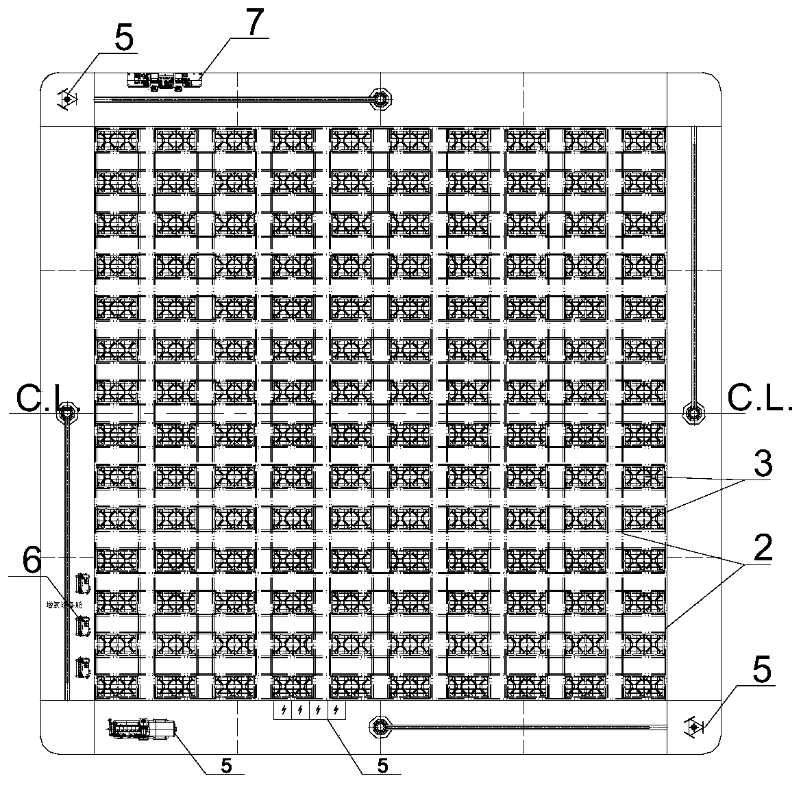 Offshore semi-submersible type deep water abalone breeding platform capable of resisting typhoon and avoiding red tide