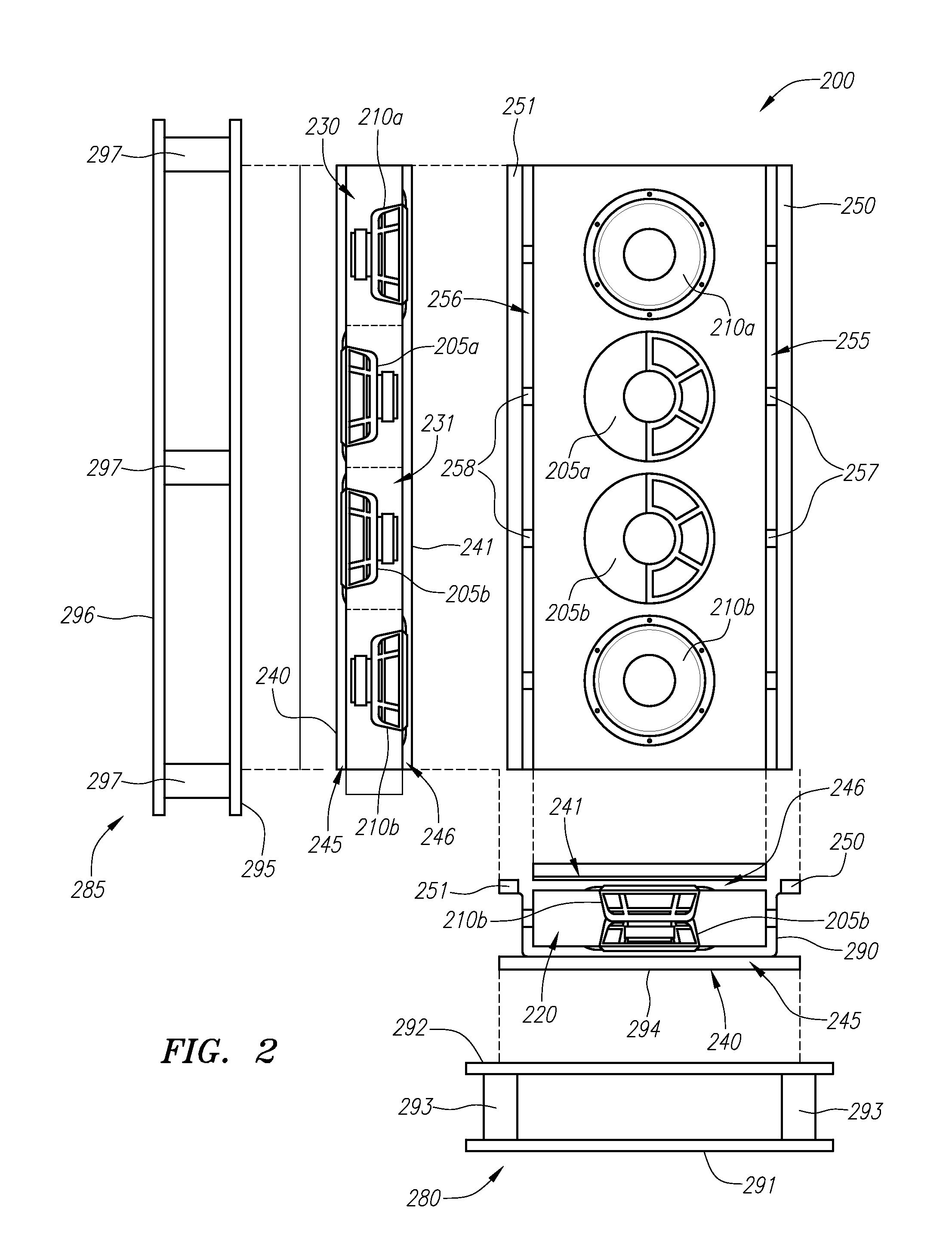 Slim profile loudspeaker