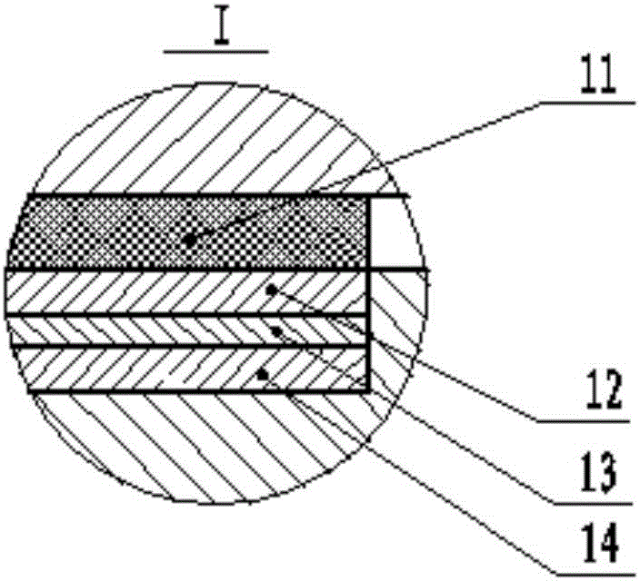 Hydraulic forming device of molybdenum grid for iron thruster