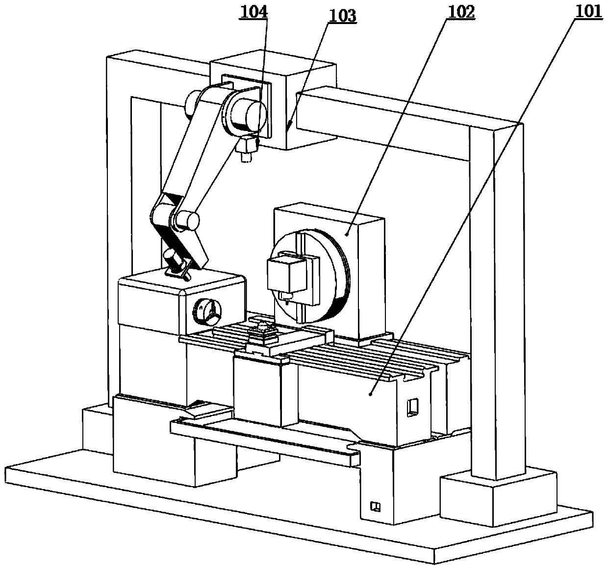 Turning-milling composite machine tool based on auxiliary machine vision laser heating and monitoring method