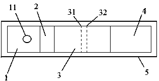 Bird's nest colloidal gold immune test strip and preparation method thereof