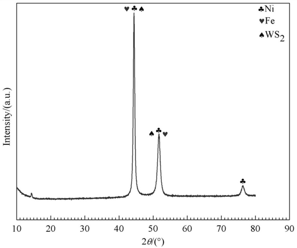 Preparation method of Ni-WS2 coating