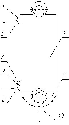 Dry evaporator and condensing oil gas recovery device