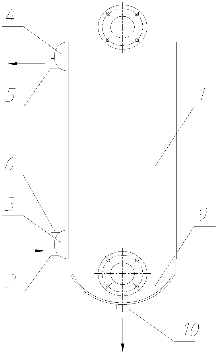 Dry evaporator and condensing oil gas recovery device