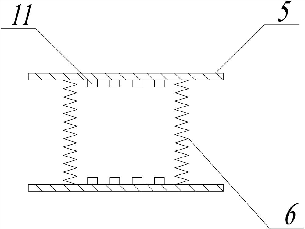 A device and method for simulating the stress of a circular tunnel tire lining support structure