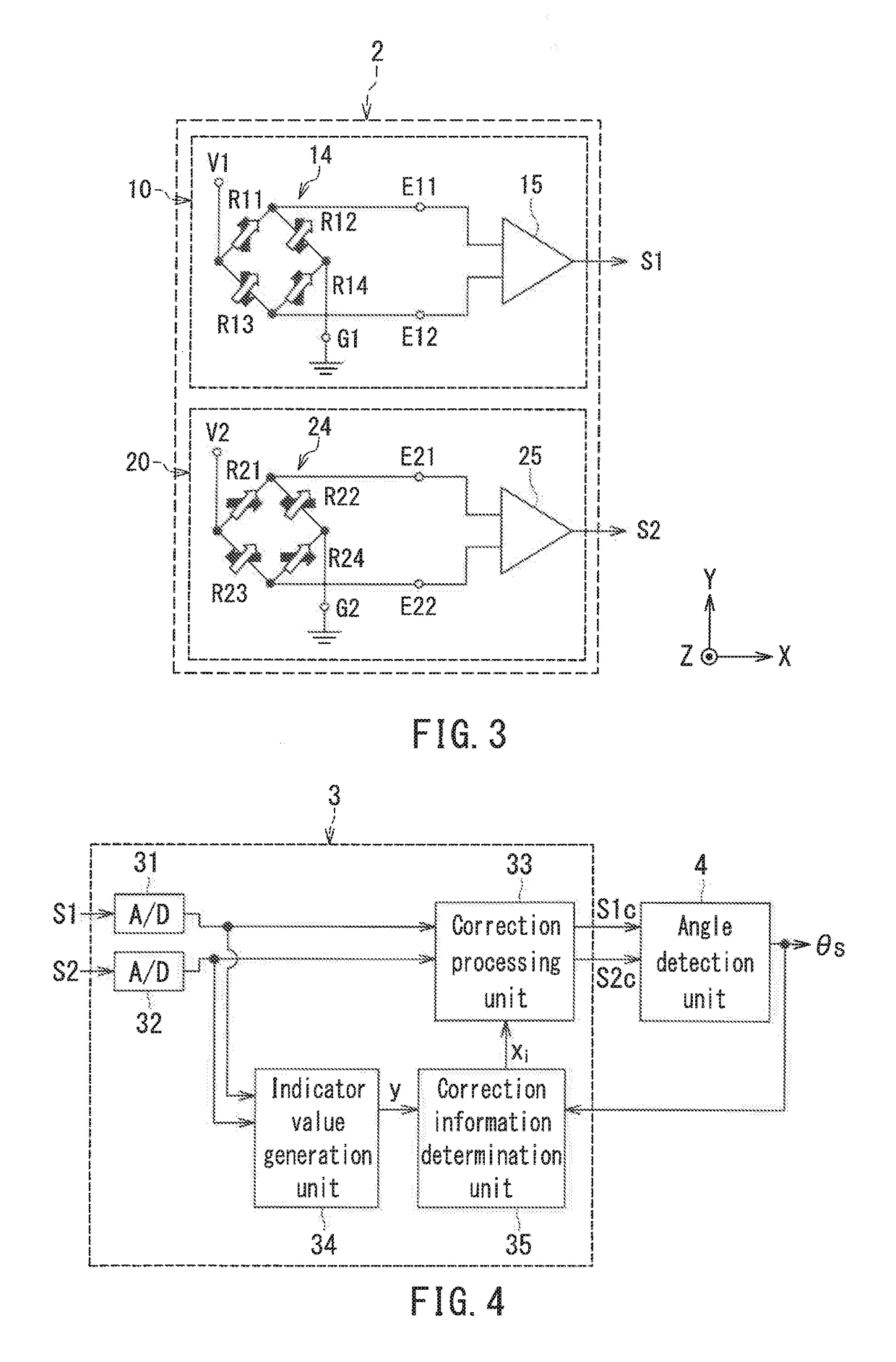 Correction apparatus for angle sensor, and angle sensor