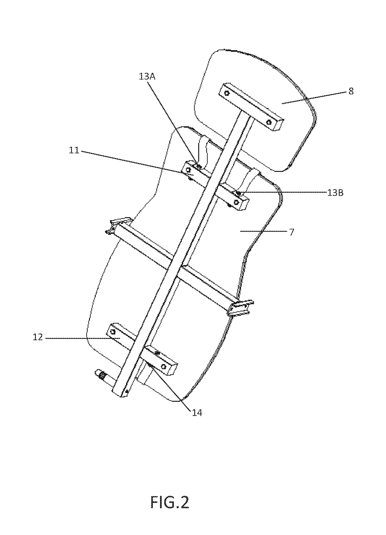 Strap for inversion therapy table