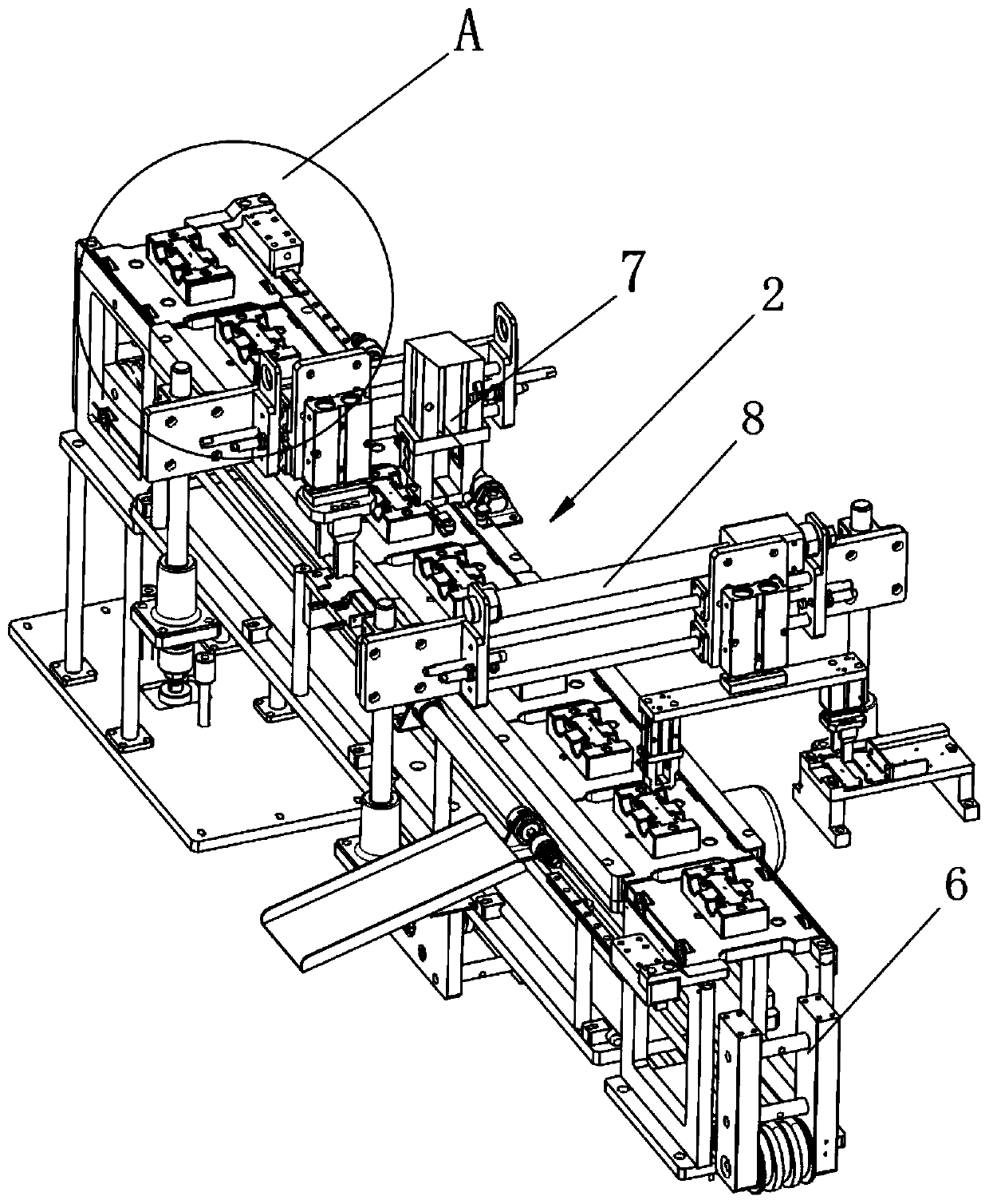 Single side sealing device for tea packaging bags