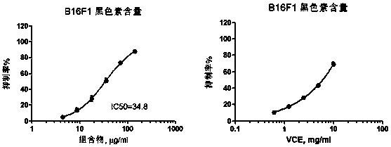 Plant extract composition with skin whitening effect, preparation method and application