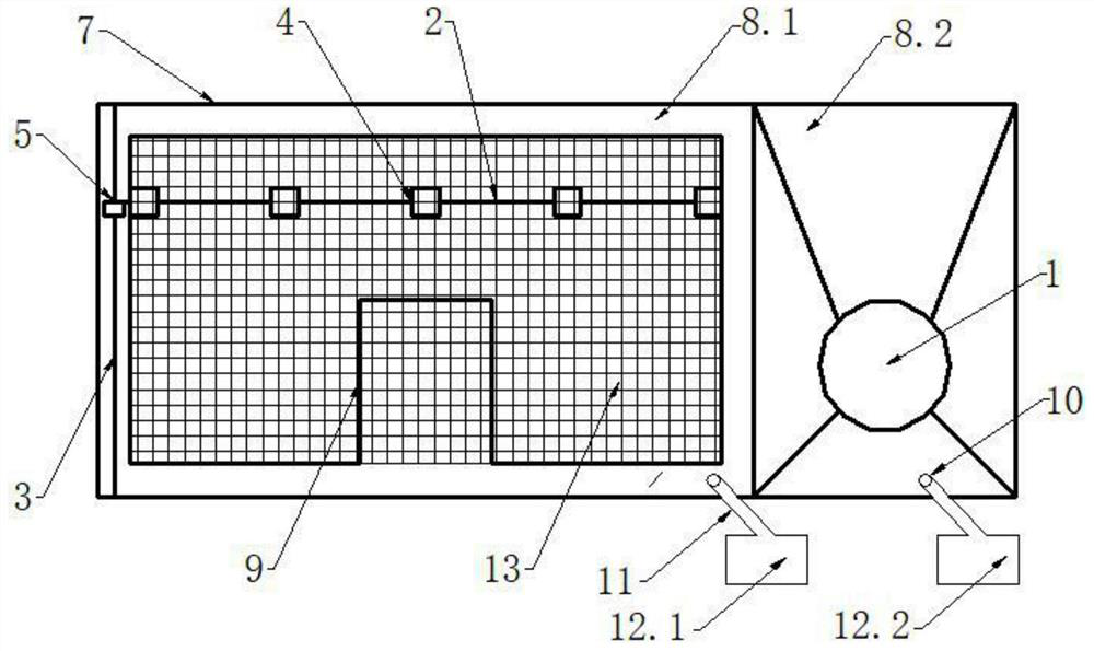 Distributed closed dry dust removal system and dust removal method in return air lane