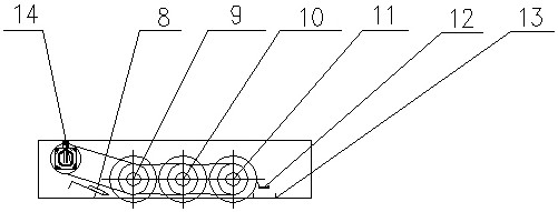 A mobile conveyor belt automatic cleaning vehicle