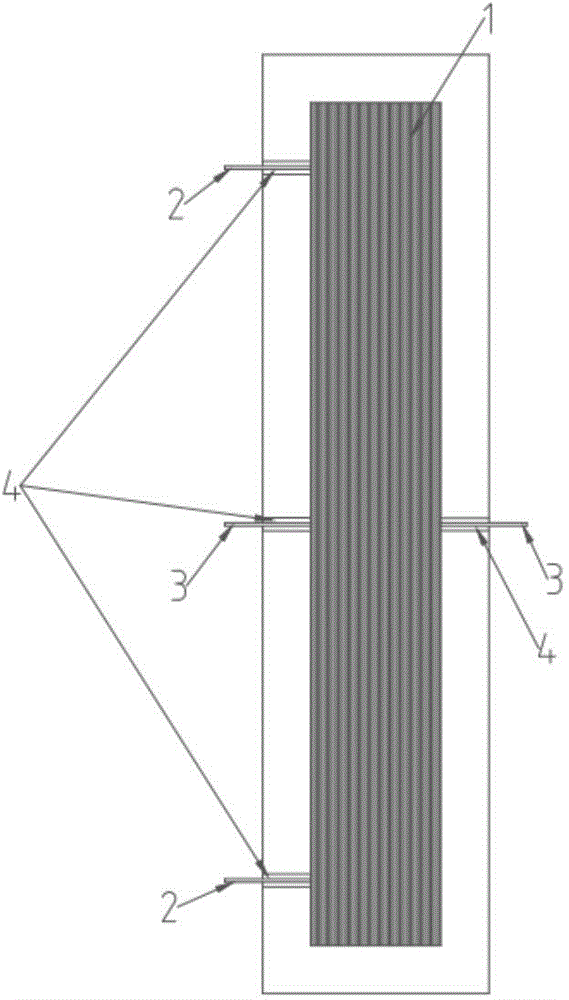 Test method for poisson ratio of continuous fiber enhanced resin-based composite material