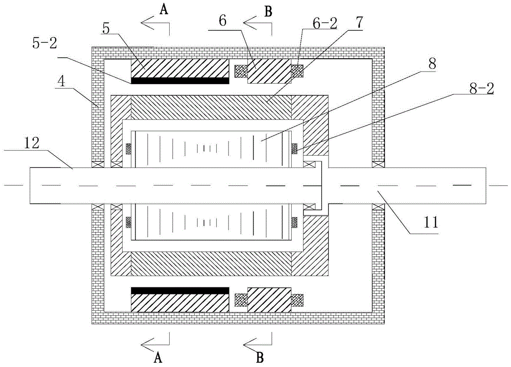 Parallel hybrid excitation compound motor with outer stator poles