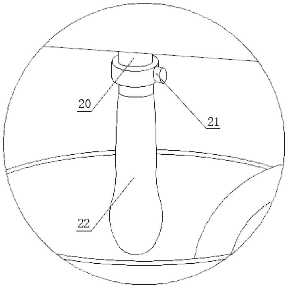 Printing device for film of packaging bag and printing process thereof