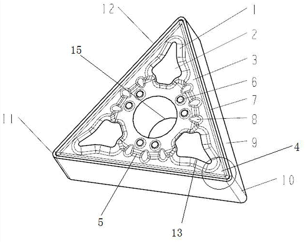 Double-groove type indexable cutting blade