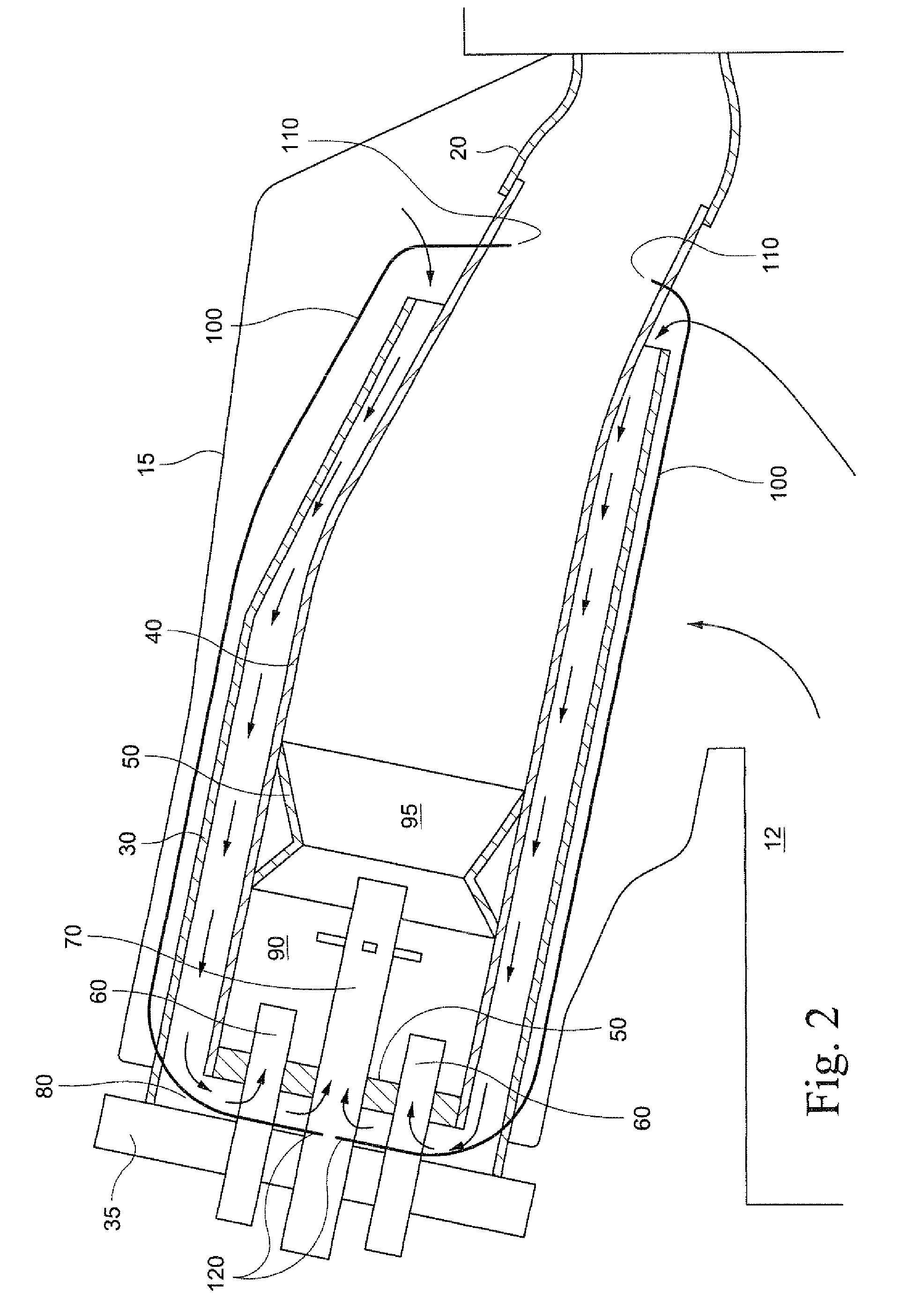 Combustor assembly for a turbine engine that mixes combustion products with purge air