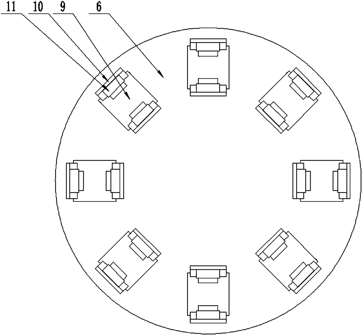 Intelligently and automatically controlled rotary gripping device on mechanical arm