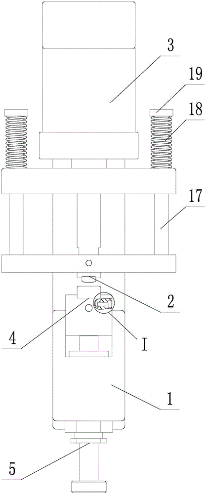 Wedge-shaped part press-riveting device and method