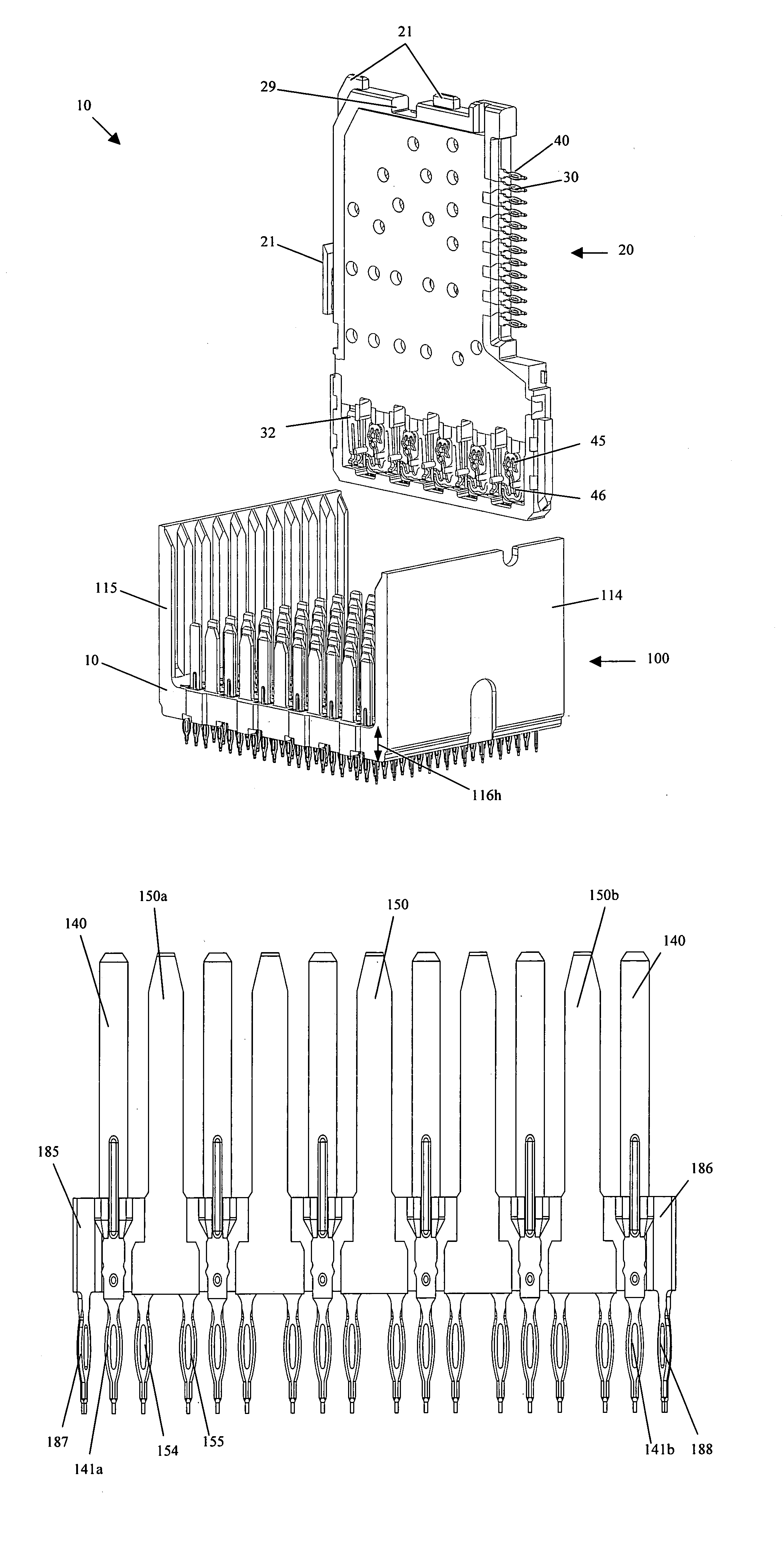 High speed, high density electrical connector