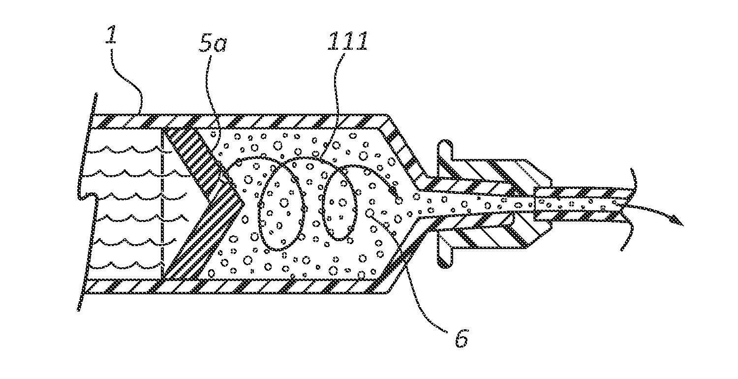 Mixing syringe