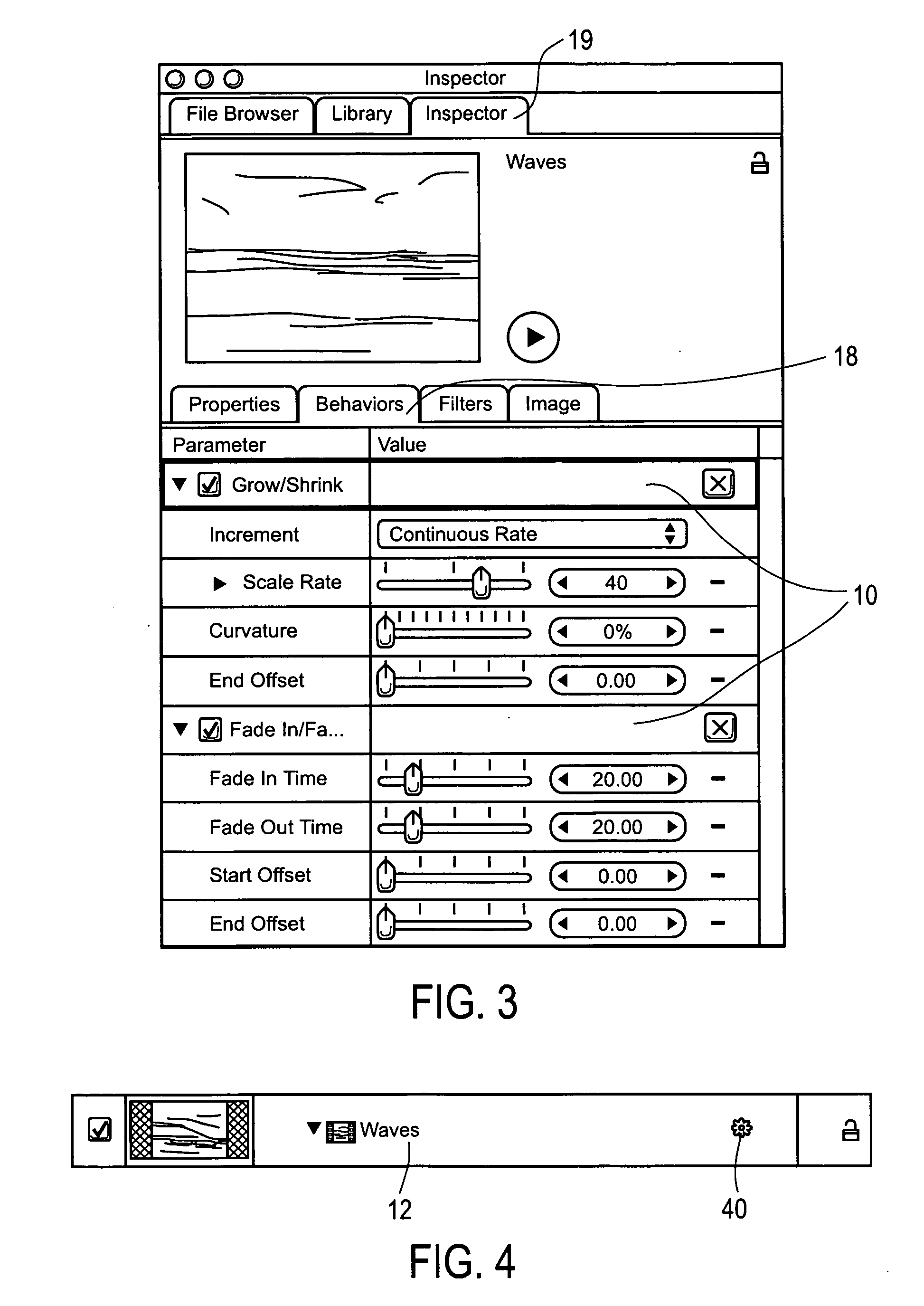 User interface for controlling animation of an object