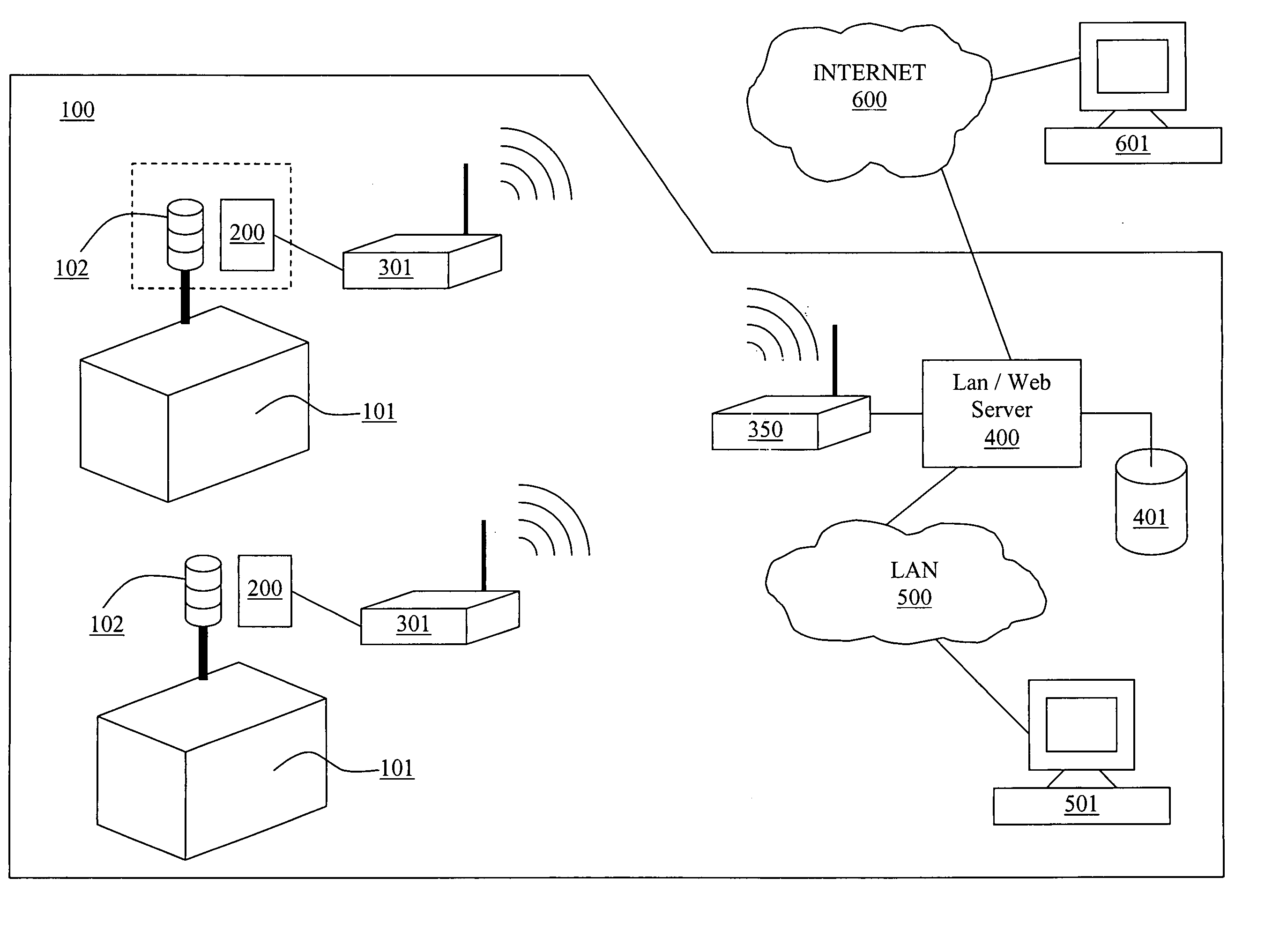 System, method, and apparatus for remotely monitoring the status of a machine