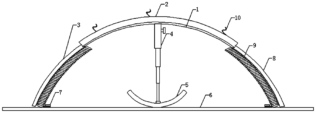 A kind of training frame for waist-lifting martial arts